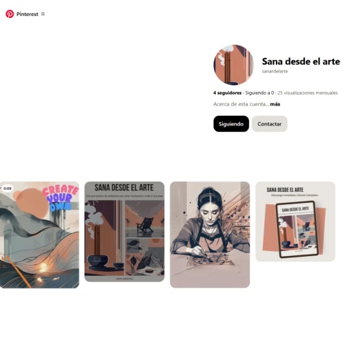 pinterest de sara promociando su infoproducto