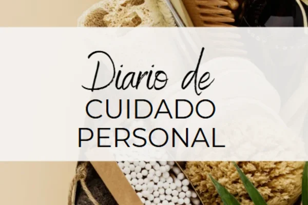 diario de cuidado personal. Producto digital con derechos reventa